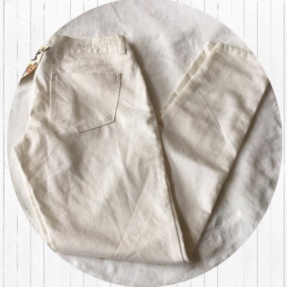 Indigo Rein cream skinny jeans